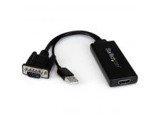 StarTech.com Adaptador VGA a HDMI con audio y alimentación USB â€“ Con...
