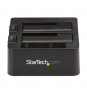 StarTech.com Base de Conexión USB 3.1 10Gbps con UAS de 2 BahÍ­as para Disco Duro o SSD SATA de 2.5 o 3.5 Pulgadas - Negro