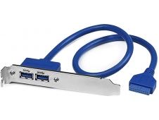 StarTech.com Cabezal Bracket de 2 puertos USB 3.0 SuperSpeed con conex...