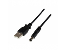StarTech.com Cable Adaptador 1m USB A Macho a Conector Coaxial Barrel ...