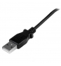 StarTech.com Cable Adaptador 2m USB 2.0 Tipo-A Macho a Micro USB B Macho Acodado en Íngulo hacia Arriba para Teléfono Móvil negro