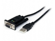 StarTech.com Cable Adaptador de 1 Puerto USB a Módem Nulo Null DB9 RS2...
