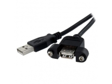 StarTech.com Cable Alargador de 30cm USB 2.0 para Montar Empotrar en P...