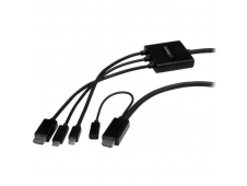StarTech.com Cable Conversor USB-C a HDMI + Mini DisplayPort + USB tip...