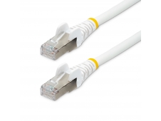StarTech.com Cable de 0,5m de Red Ethernet CAT6a - Blanco - Low Smoke ...