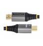 StarTech.com Cable de 0,5m HDMI 2.0 con Certificación Premium - Cable HDMI de Alta Velocidad con Ethernet Ultra HD 4K 60Hz - HDR10, ARC - Cable de VÍ