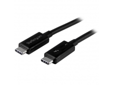 StarTech.com Cable de 0.5m Thunderbolt 3 USB-C 40Gbps - Negro