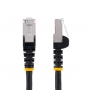 StarTech.com Cable de 1,5m de Red Ethernet CAT6a - Negro - Low Smoke Zero Halogen (LSZH) - 10GbE - 500MHz - PoE++ de 100W - Snagless sin Pestillo - RJ