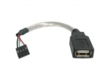 StarTech.com Cable de 15cm Adaptador Extensor USB 2.0 a IDC 4 pines - ...