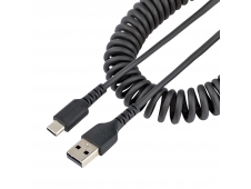 StarTech.com Cable de 1m de Carga USB A a USB C, Cable USB Tipo C Riza...