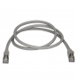 StarTech.com Cable de 1m de Red Ethernet RJ45 Cat6a Blindado STP - Cable sin Enganche Snagless - Gris