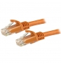 StarTech.com Cable de 1m Naranja de Red Gigabit Cat6 Ethernet RJ45 sin Enganche - Snagless - N6PATC1MOR