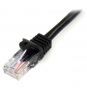 StarTech.com Cable de 1m Negro de Red Fast Ethernet Cat5e RJ45 sin Enganche - Cable Patch Snagless