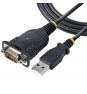 StarTech.com Cable de 1m USB a Serie, Conversor DB9 Macho RS232 a USB, Prolific, Adaptador USB a Serial para PLC/Impresora/Escáner, Adaptador USB a p