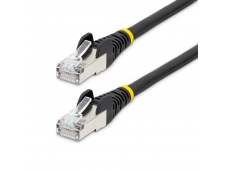 StarTech.com Cable de 2m de Red Ethernet CAT6a - Negro - Low Smoke Zer...
