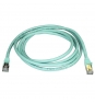 StarTech.com Cable de 2m de Red Ethernet RJ45 Cat6a Blindado STP - Cable sin Enganche Snagless - Aguamarina