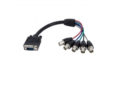 StarTech.com Cable de 30 cm Coaxial para Monitor HD15 VGA a 5 BNC RGBH...