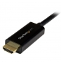 StarTech.com Cable de 3m Adaptador DisplayPort a HDMI - 4K 30Hz Negro 