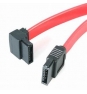 StarTech.com Cable de 45cm de Datos SATA en Angulo Recto a la Izquierda Acodado 7 Pines - 2x Serial ATA Macho - Rojo 