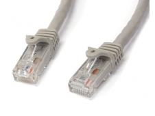 StarTech.com Cable de 5m Gris de Red Gigabit Cat6 Ethernet RJ45 sin En...