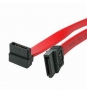 StarTech.com Cable de 60cm de Datos SATA en Íngulo Recto a la Derecha Acodado 7 Pines - Hembra  a Hembra Rojo SATA24RA1