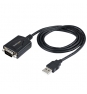 StarTech.com Cable de 91cm USB a Serie con Retención de Puerto COM, Conversor DB9 RS232 Macho a USB, Adaptador USB a Serie para PLC/Impresora/Escáne