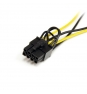StarTech.com Cable de Alimentación Adaptador SATA a Conector PCIe 8 Pines de Tarjeta Gráfica PCI Express 15cm