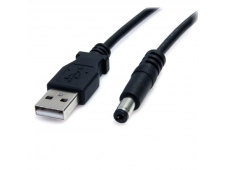 StarTech.com Cable de alimentación USB A a M de Tipo Barril de 5,5mm N...