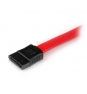 StarTech.com Cable de Extensión Alargador Datos SATA de 30cm - Serial ATA III 6Gbps - Macho a Hembra - Negro Rojo