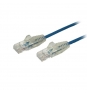 StarTech.com Cable de red Cat6 UTP Delgado con Conectores RJ45 sin Enganches -  0.5m Azul