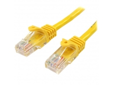 StarTech.com Cable de Red de 0,5m Amarillo Cat5e Ethernet RJ45 sin Eng...