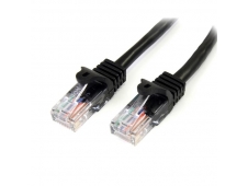 StarTech.com Cable de Red de 10m Negro Cat5e Ethernet RJ45 sin Enganch...