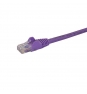 StarTech.com Cable de Red de 3m Púrpura Cat6 UTP Ethernet Gigabit RJ45 sin Enganches - N6PATC3MPL