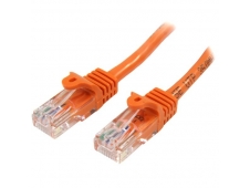 StarTech.com Cable de Red de 5m Naranja Cat5e Ethernet RJ45 sin Enganc...