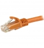 StarTech.com Cable de Red Ethernet Cat6 Sin Enganche de 5m Naranja - Cable Patch Snagless RJ45 UTP - N6PATC5MOR