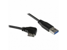 StarTech.com Cable delgado de 0.5m Micro USB 3.0 acodado a la derecha ...