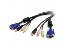 StarTech.com Cable KVM Audio y VÍ­deo de 1.8m 4 en 1 VGA USB A USB B H...