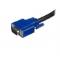 StarTech.com Cable KVM de 1.8m Todo en Uno VGA USB A USB B HD15 - 6ft Pies 2 en 1 - Negro