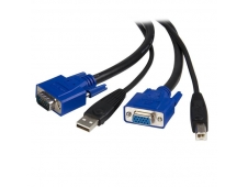 StarTech.com Cable KVM de 1.8m Todo en Uno VGA USB A USB B HD15 - 6ft ...