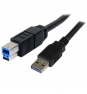 StarTech.com Cable USB 3.1 SuperSpeed de 3 metros - Usb A Macho a Usb B Macho negro