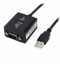 StarTech.com Cable usb-a fm a puerto serie serial RS422 y 485 DB9 con retencion puerto com 1.8m negro ICUSB422