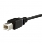 StarTech.com Cable USB de Montaje en Panel USB B macho a USB B hembra de 30cm - negro