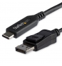 StarTech.com CDP2DP146B adaptador de cable de vÍ­deo 1,8 m USB Tipo C DisplayPort Negro