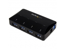 StarTech.com Concentrador USB 3.0 de 4 Puertos - Ladrón con Puertos de...