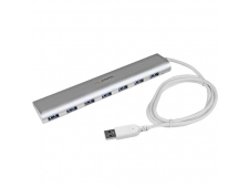 StarTech.com Concentrador USB 3.1 de 7 Puertos - Hub con Cable Incorpo...