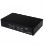 StarTech.com Conmutador Switch KVM 4 puertos VÍ­deo DisplayPort DP Hub Concentrador USB 2.0 Audio - 2560x1600 Negro