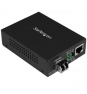 StarTech.com Conversor Compacto de Medios Ethernet Gigabit a Fibra Multimodo LC - 550m - Negro