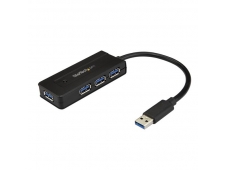 StarTech.com Hub Concentrador USB 3.1 de 4 Puertos - Mini Ladrón USB c...