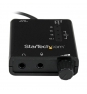 StarTech.com ICUSBAUDIO2D Tarjeta de Sonido Estéreo USB Externa Adaptador Conversor Salida SPDIF Negro
