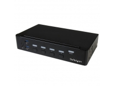 StarTech.com Switch Conmutador KVM de 4 Puertos DisplayPort 4K con USB...